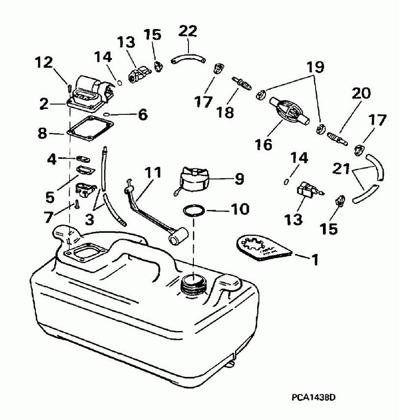 ��������� Evinrude BE5FRBLECC 1998  - el Tank