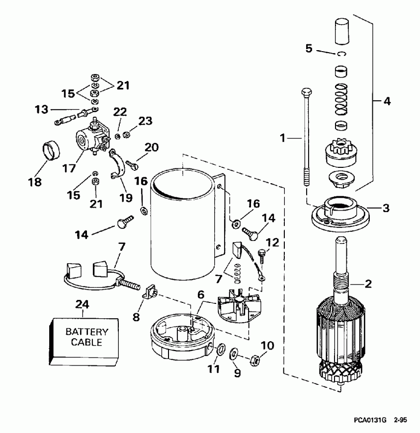 ��������� �������� ����� Evinrude BE60TLECM 1998  - ectric �������