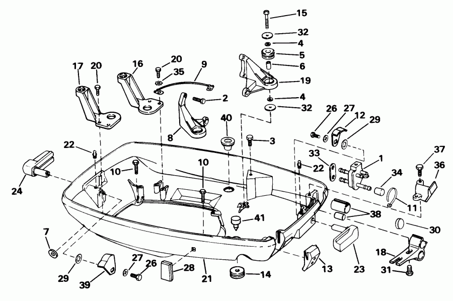 �������� ��������� ����� Evinrude BE60TLECM 1998  - wer ������ ��������� (�����) - wer Engine Cover