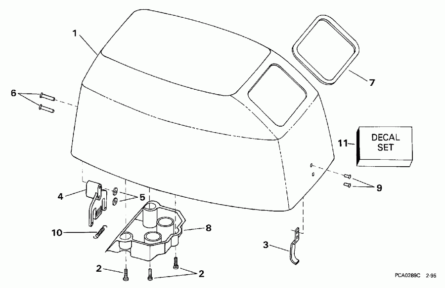 ����� Evinrude BE6DRECR 1998  - gine Cover