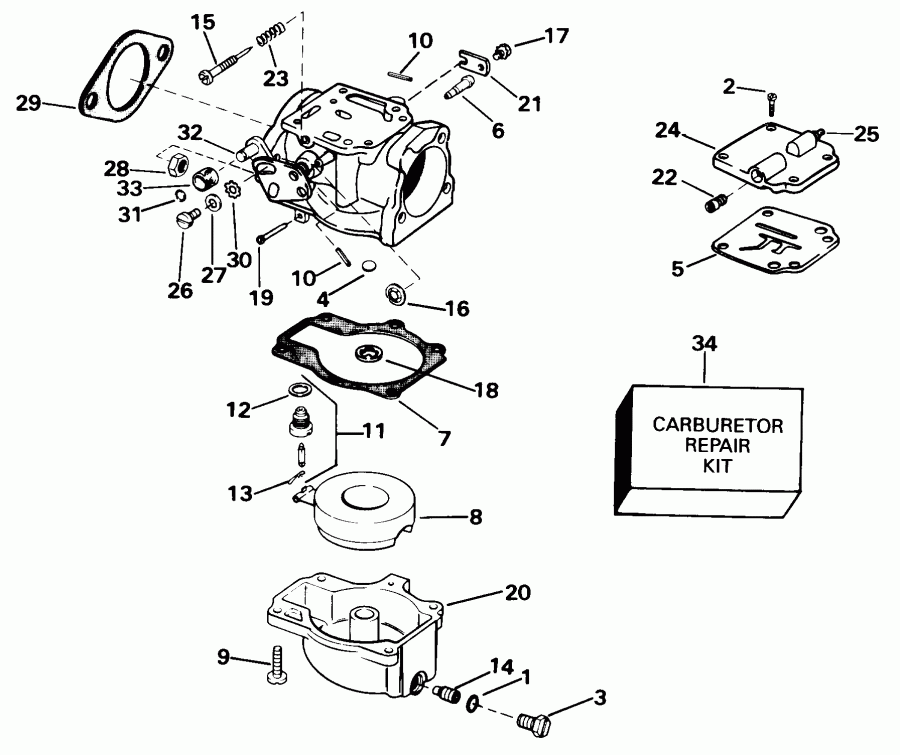 ����� Evinrude BE70ELECB 1998  - 50, 60, 70 /  50, 60, 70