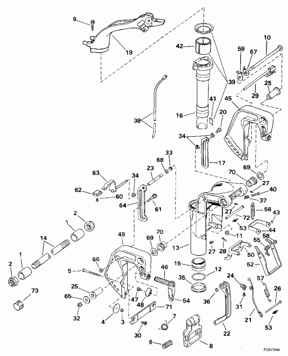 ��������� ��������� Evinrude BE8FRBECA 1998  - dsection - dsection
