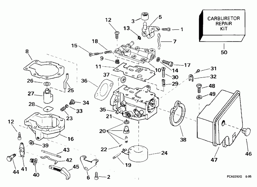 ��������� Evinrude BE8RCT 1998  - rburetor - rburetor