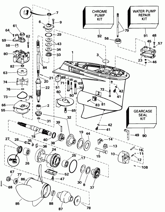   EVINRUDE E100WQLECS 1998  -  100wql Models - 100wql Models