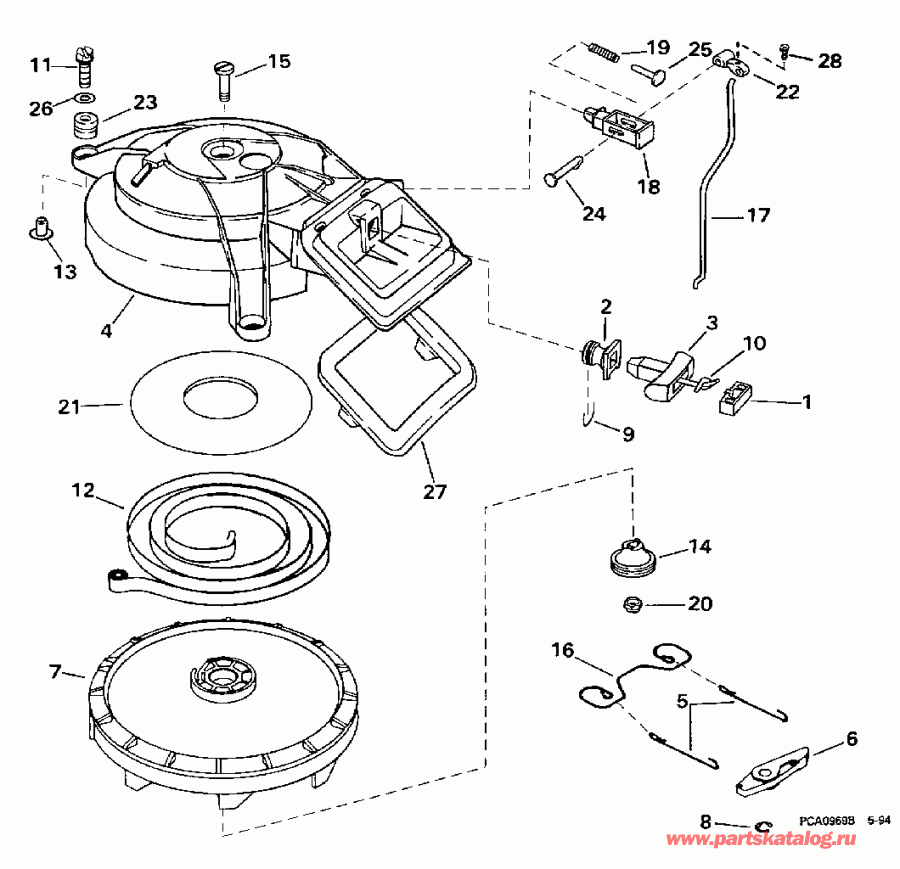 ��������� ��������� EVINRUDE E10EECC 1998  - wind ������� - wind Starter