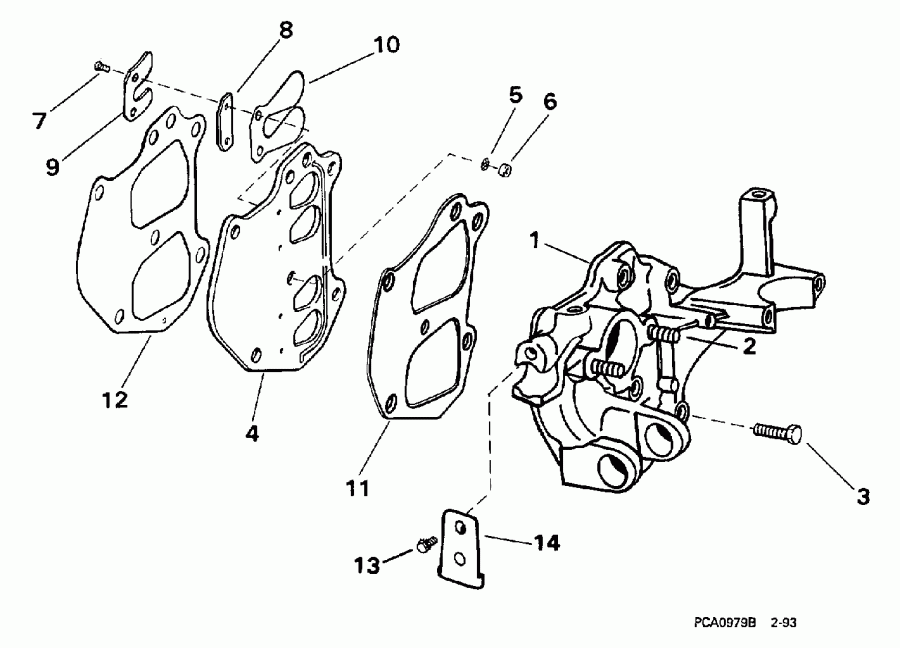 ��������� Evinrude E10ELECC 1998  - take ��������� - take Manifold