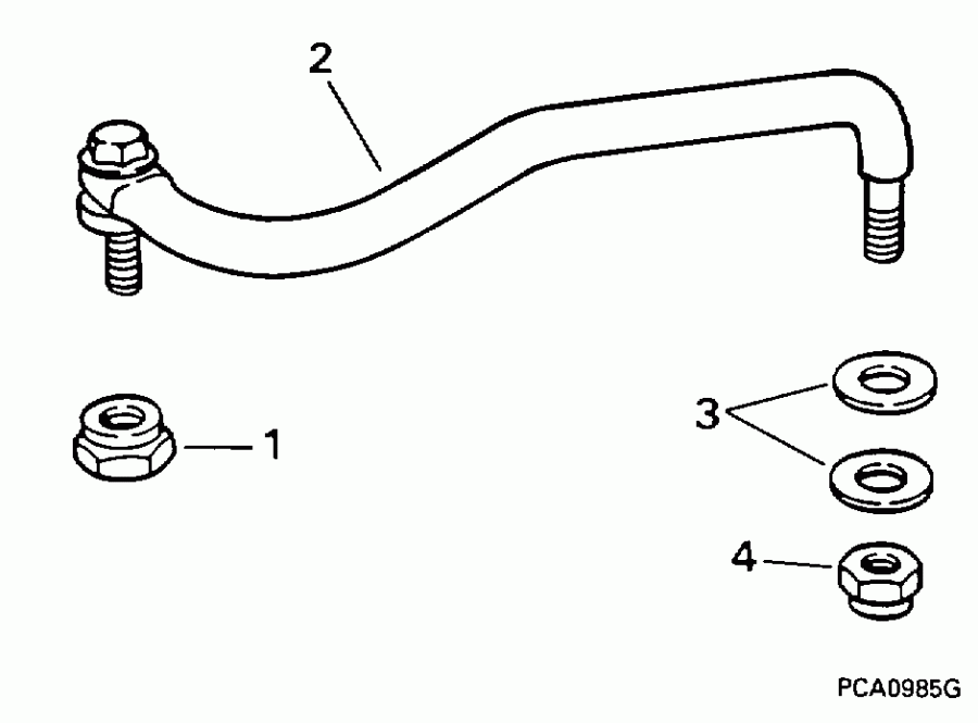 �������� ��������� ����� EVINRUDE E10FOECA 1998  - ee������ ����������� Kit - eering Link Kit