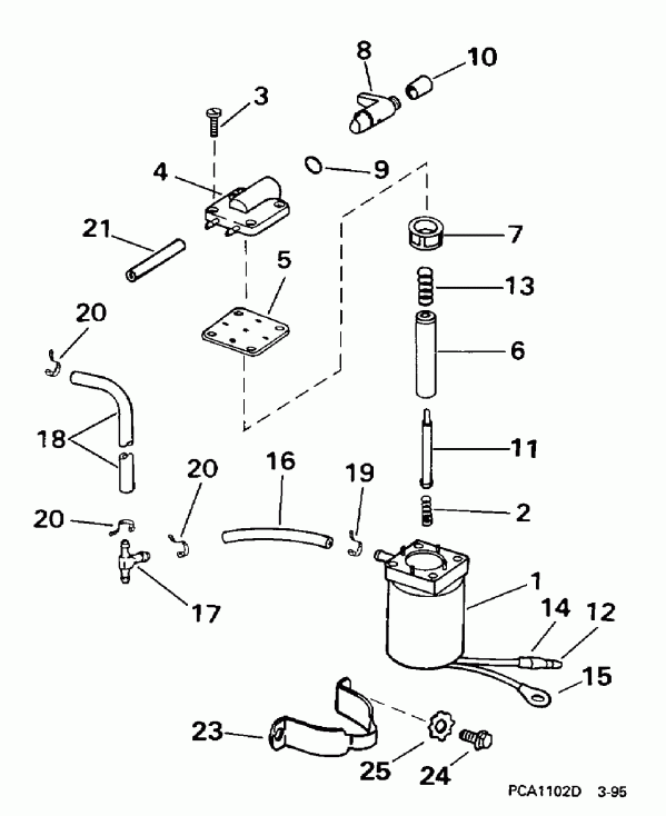 �������� ����� EVINRUDE E10FRECM 1998  - ectric Primer System