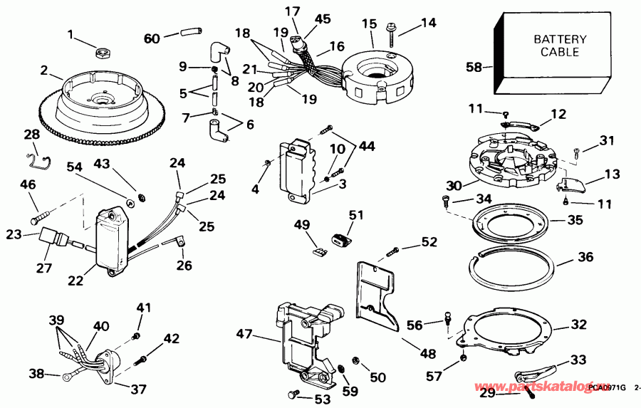��������� ����� EVINRUDE E10RECC 1998  -  Electric - Electric