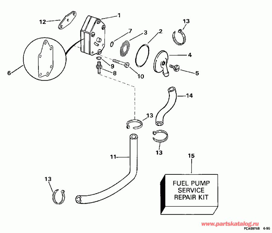 ��������� Evinrude E10RELECC 1998  - el Pump / el �����