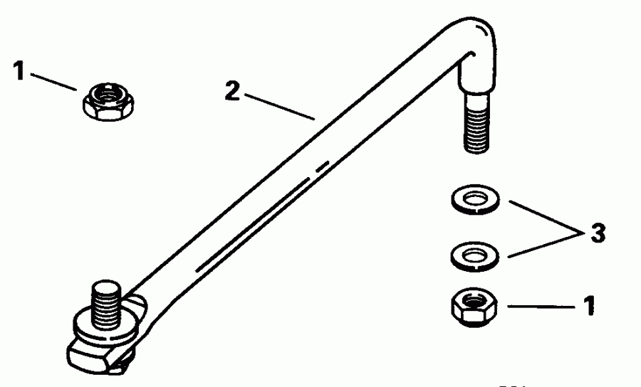 ��������� EVINRUDE E115ELECM 1998  - eering Link Kit - ee������ ����������� Kit