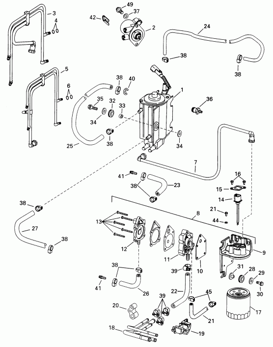 ��������� ��������� EVINRUDE E115FSLECS 1998  - el Components - el Components