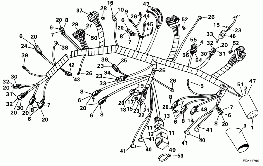   EVINRUDE E115FSXECS 1998  - tor Cable Assembly / tor  Assembly
