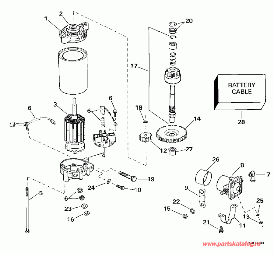 ��������� ��������� ������� E115GLECM 1998  - ectric Starter & Solenoid / ectric ������� & Solenoid