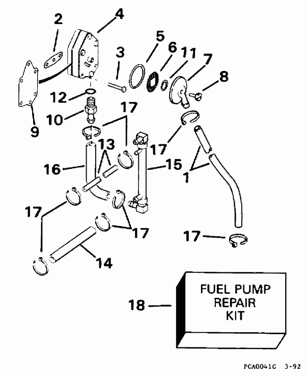 ��������� ����� Evinrude E115TSXECM 1998  - el Pump