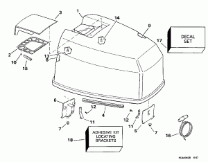 ������ ��������� (�����) -- Evinrude (Engine Cover -- Evinrude)