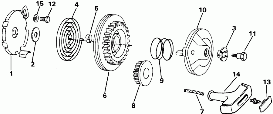 ��������� Evinrude E150FCXECR 1998  - el Components
