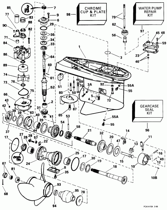 ��������� ������� E150FCXECR 1998  -  Counter-rotation -- Fcx Models - Counter-rotation -- Fcx Models