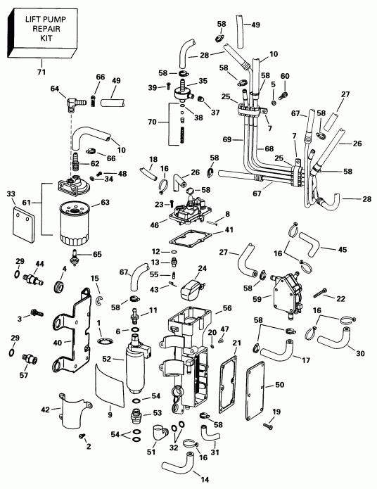  Evinrude E150FSLECR 1998  - el Components - el Components