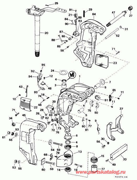 �������� ����� EVINRUDE E150FSLECR 1998  - dsection