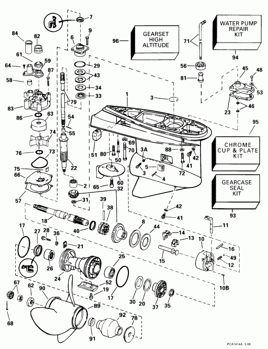  Evinrude E150GLECD 1998  - td Rotation-20