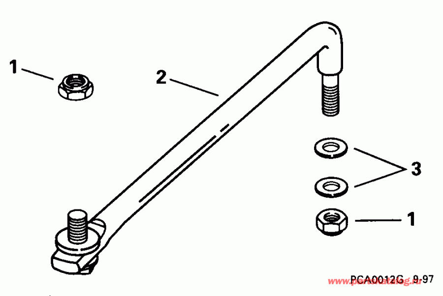 �������� ����� EVINRUDE E150GLECD 1998  - eering Link Kit