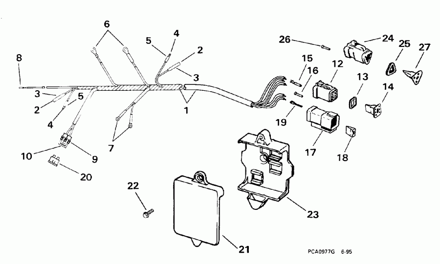    EVINRUDE E15EECR 1998  - tor  / tor Cable