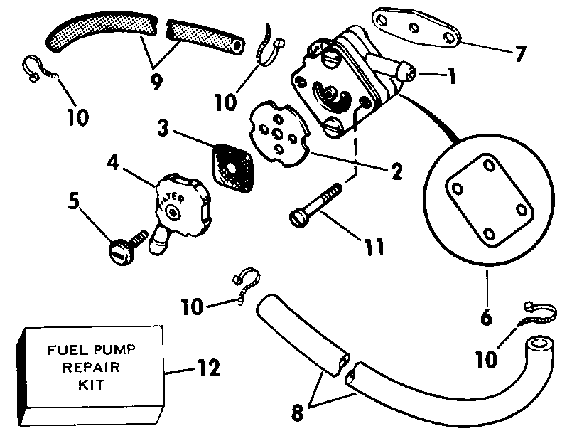 ��������� ��������� EVINRUDE E15ELECR 1998  - Electric -  Electric
