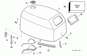 ������ ��������� (�����) -- Evinrude (Engine Cover -- Evinrude)