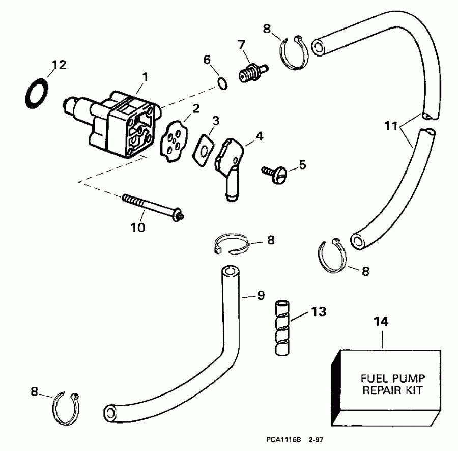 �������� ����� Evinrude E15FRELECM 1998  - el ����� / el Pump