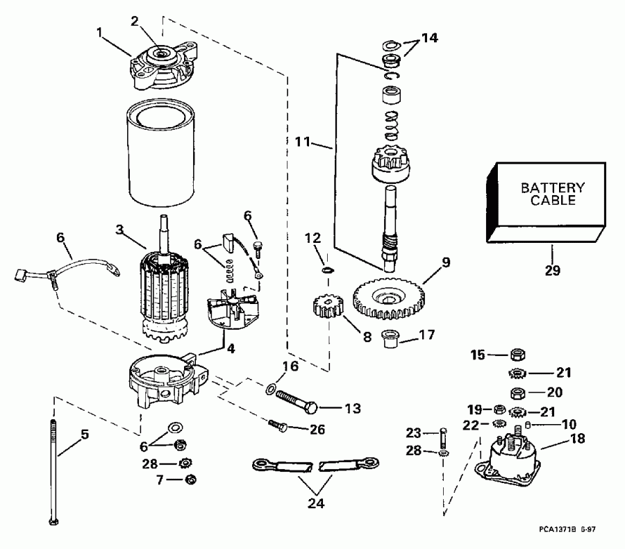 �������� ��������� ����� ������� E175FCXECS 1998  - ectric Starter
