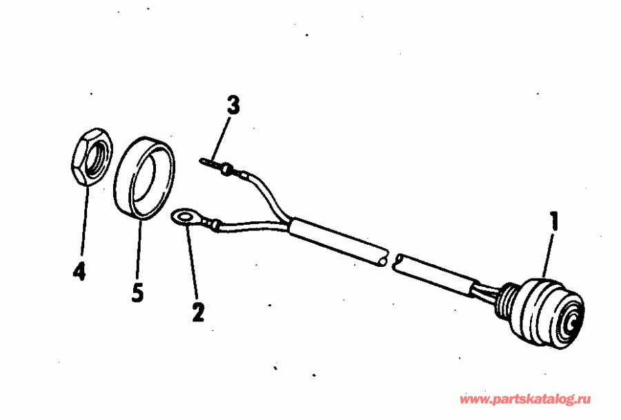 ��������� �������� ����� EVINRUDE E175FCXECS 1998  - tor Cable Assembly / tor ������ Assembly