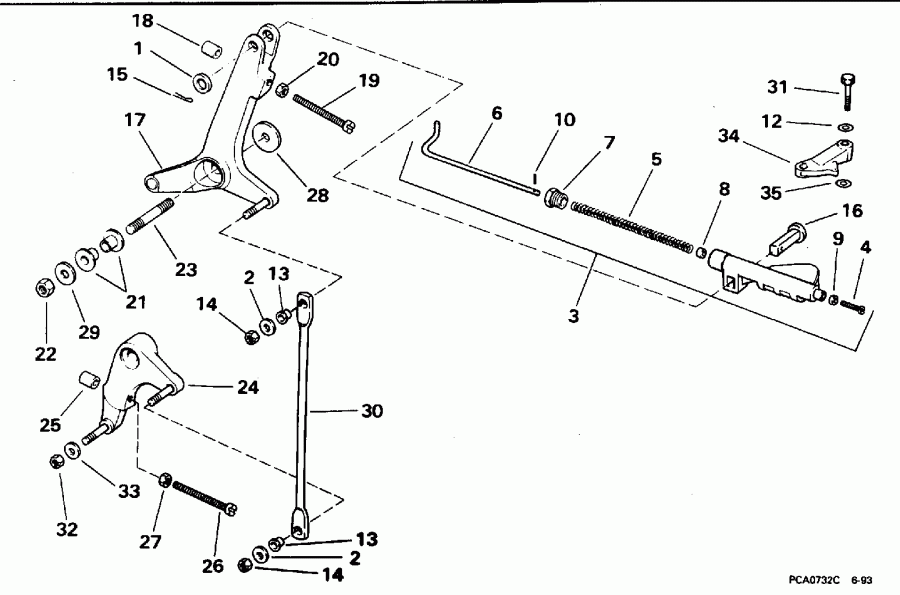 �������� ����� Evinrude E175FSLECS 1998  - �������� Rotation -- Fsl & Fsx Models