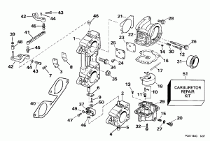  &   -- 225, 250 (Carburetor & Linkage -- 225, 250)