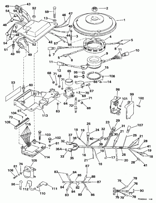 �������� ����� EVINRUDE E225TZECS 1998  - nition System / nition System