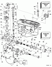 Редуктор -- Counter-rotation -- Cx, Cz, Nx Models (Gearcase -- Counter-rotation -- Cx, Cz, Nx Models)