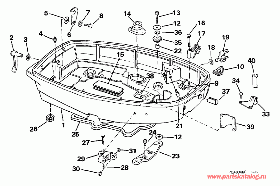 �������� ��������� ����� ������� E25ELECE 1998  - wer ������ ��������� (�����) / wer Engine Cover