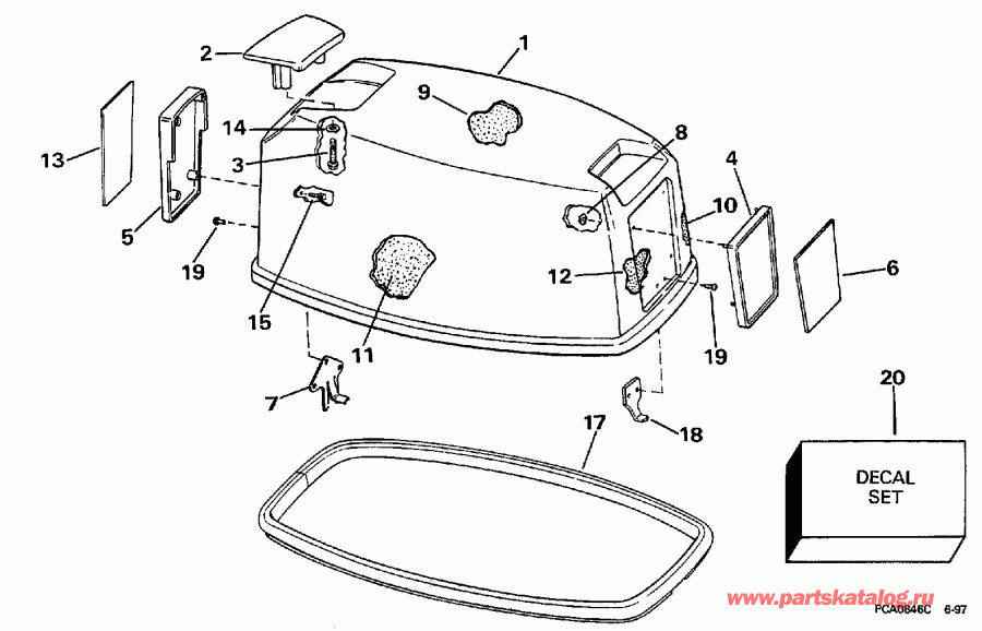 ��������� ����� Evinrude E25RECB 1998  -  Evinrude