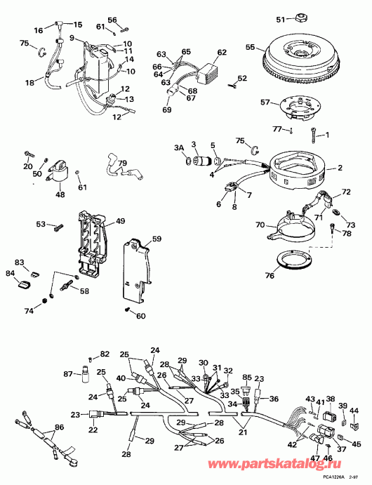��������� ��������� EVINRUDE E25RMLECA 1998  - Tnt