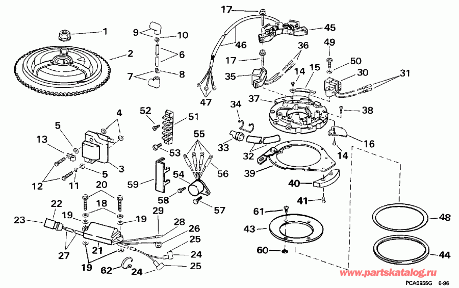 ��������� ��������� EVINRUDE E25TEECB 1998  - nition
