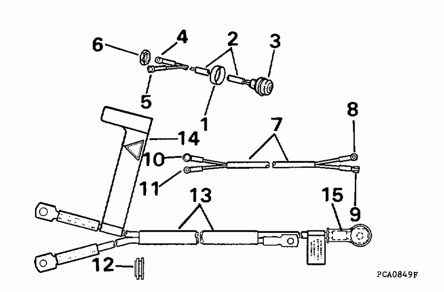 �������� ��������� ����� EVINRUDE E25TELECB 1998  - art Switch & Cables - art ������������� & ������s