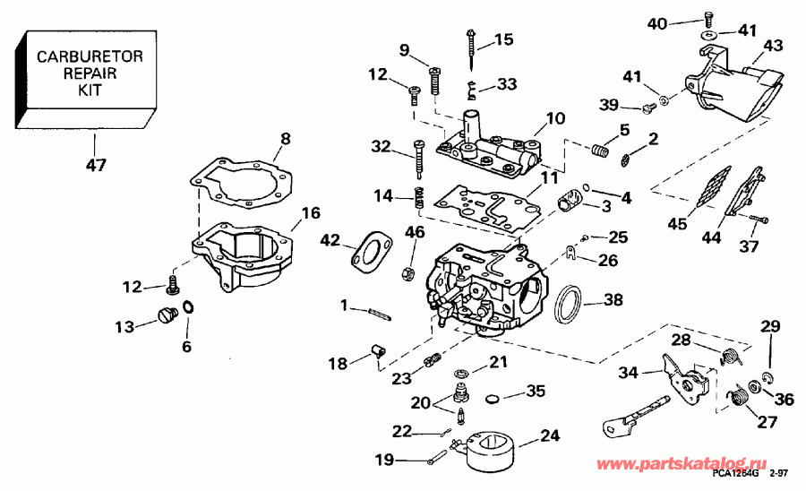 ����� Evinrude E25TKLECA 1998  -  Te / Te