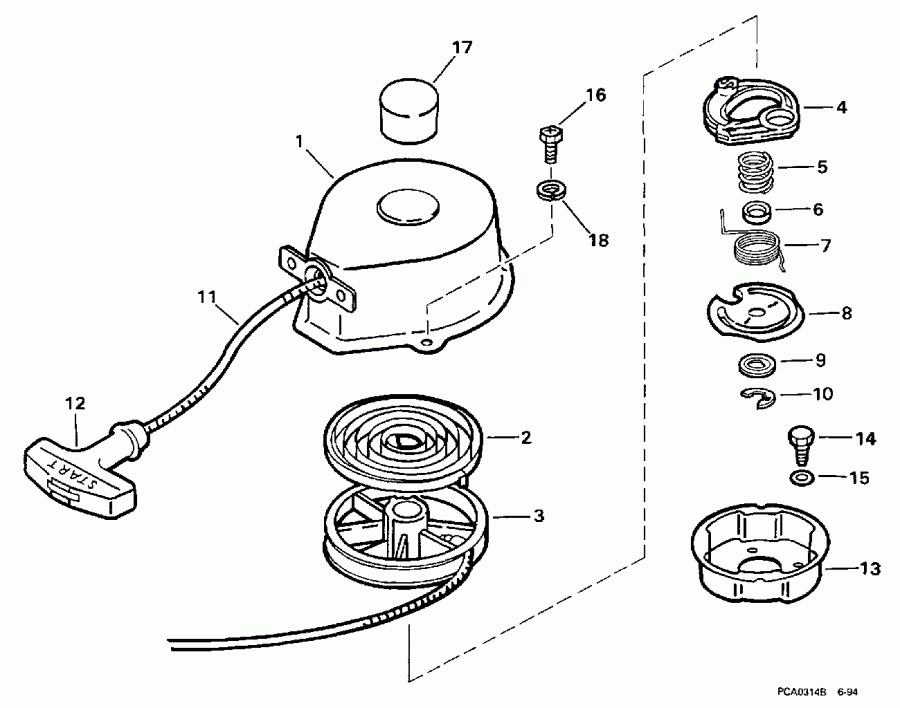 ����� Evinrude E2RSS 1998  - coil ������� Assembly