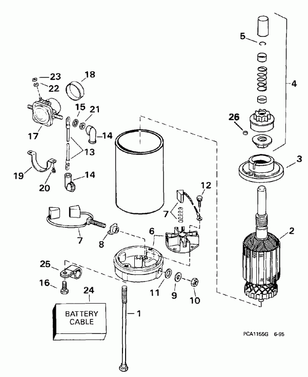 ��������� �������� ����� Evinrude E30TEECS 1998  - ectric ������� & Solenoid