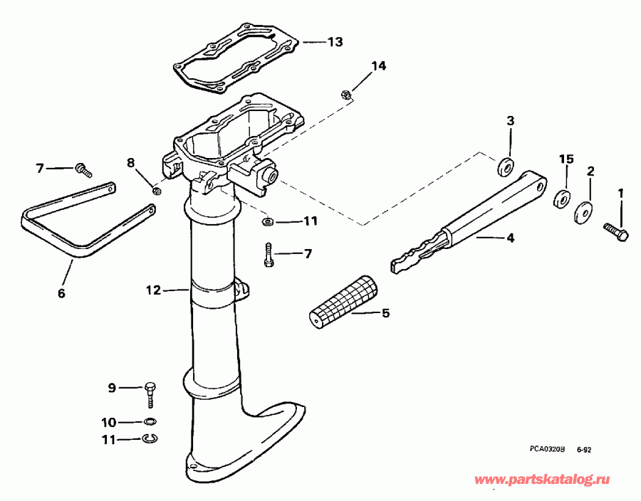����� EVINRUDE E3ROLECS 1998  - dsection