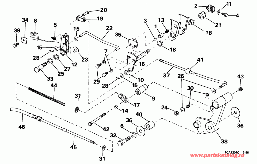   EVINRUDE E40JRECA 1998  - ift   / ift Linkage