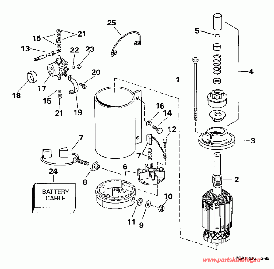 �������� ����� EVINRUDE E40TLECR 1998  - ectric ������� & Solenoid