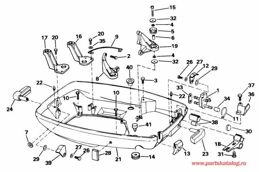 �������� ��������� ����� Evinrude E50DTLECA 1998  - wer ������ ��������� (�����) / wer Engine Cover