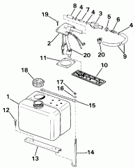Transom  Kit -- 40  (Transom Mount Kit -- 40 Rope)