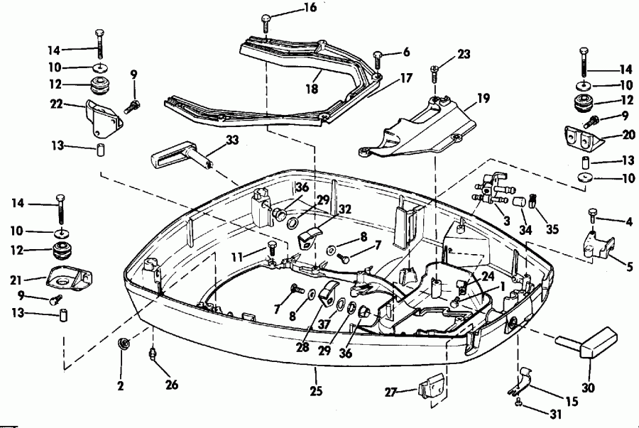 �������� ��������� ����� EVINRUDE E50TSLECC 1998  -  Johnson -- Electric Start Only / Johnson -- Electric Start Only